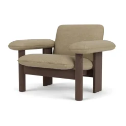 Butaca Brasilia low back, Dark oak-Audo Bouclé 02