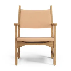 Butaca Caryngo, Roble aceitado-cuero natural