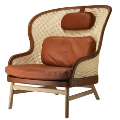 Butaca Dandy, Roble-natural-cuero Tärnsjö cognac