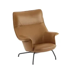 Butaca Doze, Refine leather cognac-Black