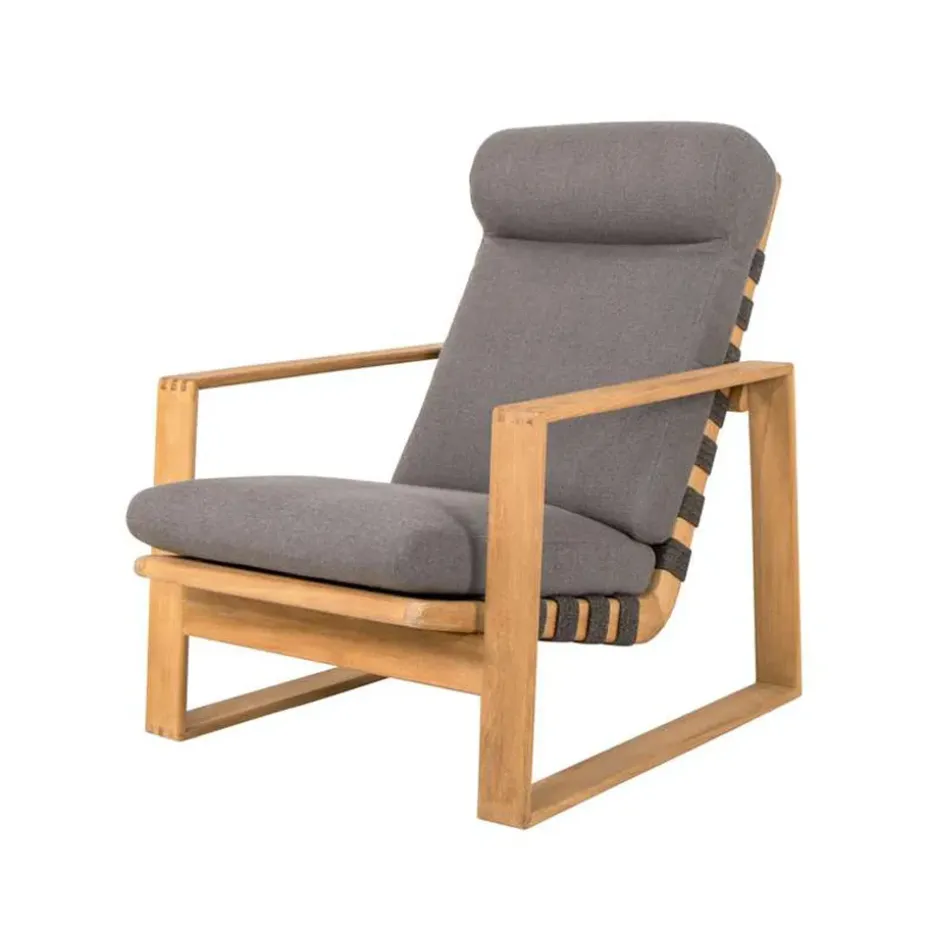 Butaca Endless Soft Highback, Cane-Line airtouch grey, teca