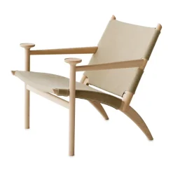 Butaca Hedwig, Haya-white-tela canvas