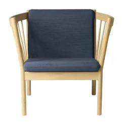 Butaca J146, Oak nature lacquered-dark blue