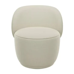 Butaca Kuon con función giratoria, Boucla beige