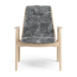Butaca Laminett haya lacada/piel de oveja, Scandinavian Grey (gris)
