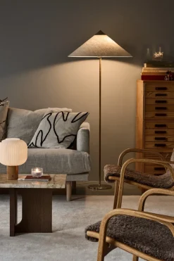 Butaca Laminett roble aceitado/piel de oveja, Sahara (marrón turrón)