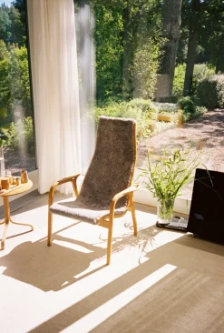 Butaca Lamino roble aceitado/piel de oveja, Scandinavian Grey (gris)