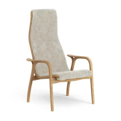 Butaca Lamino roble aceitado/piel de oveja, Moonlight (beige)