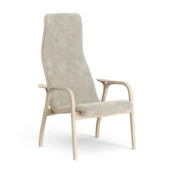 Butaca Lamino roble pigmentado blanco/piel de oveja, Moonlight (beige)