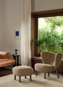 Butaca Little Petra VB1 incl. puf ATD1, Nogal aceitado-Sheepskin honey