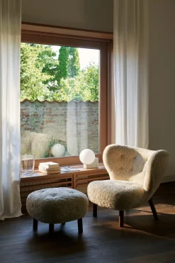 Butaca Little Petra VB1 incl. puf ATD1, nogal aceitado-Moonlight