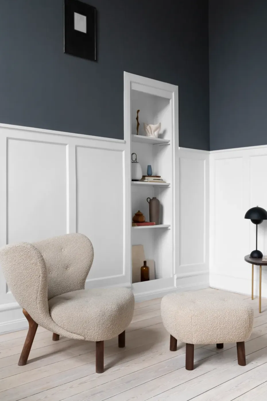 Butaca Little Petra VB1, Roble aceitado-Sheepskin honey