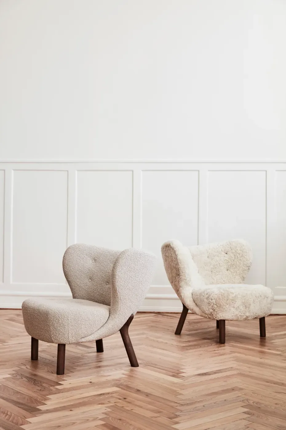 Butaca Little Petra VB1, Roble aceitado-Sheepskin honey