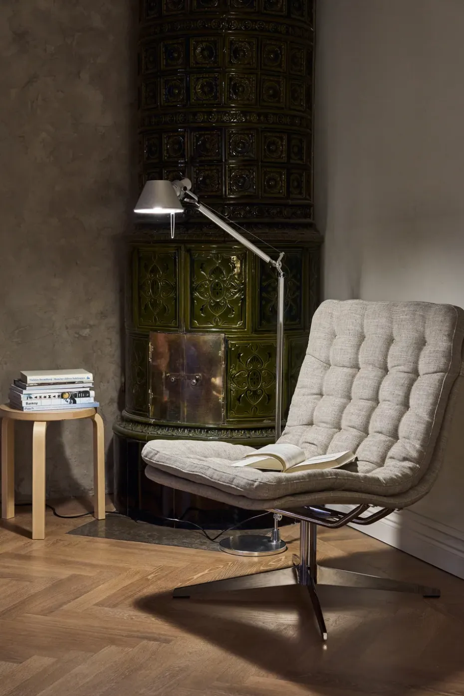 Butaca Loholm con función giratoria, Bern Beige 0341