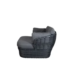 Butaca Lounge Basket, Graphite grey, incl. cojines grises