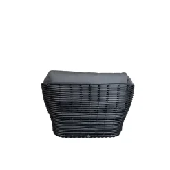 Butaca Lounge Basket, Graphite grey, incl. cojines grises