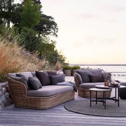 Butaca Lounge Basket, Graphite grey, incl. cojines grises