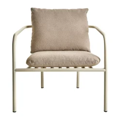 Butaca Lounge Bendt, Teddy beige-pearl white