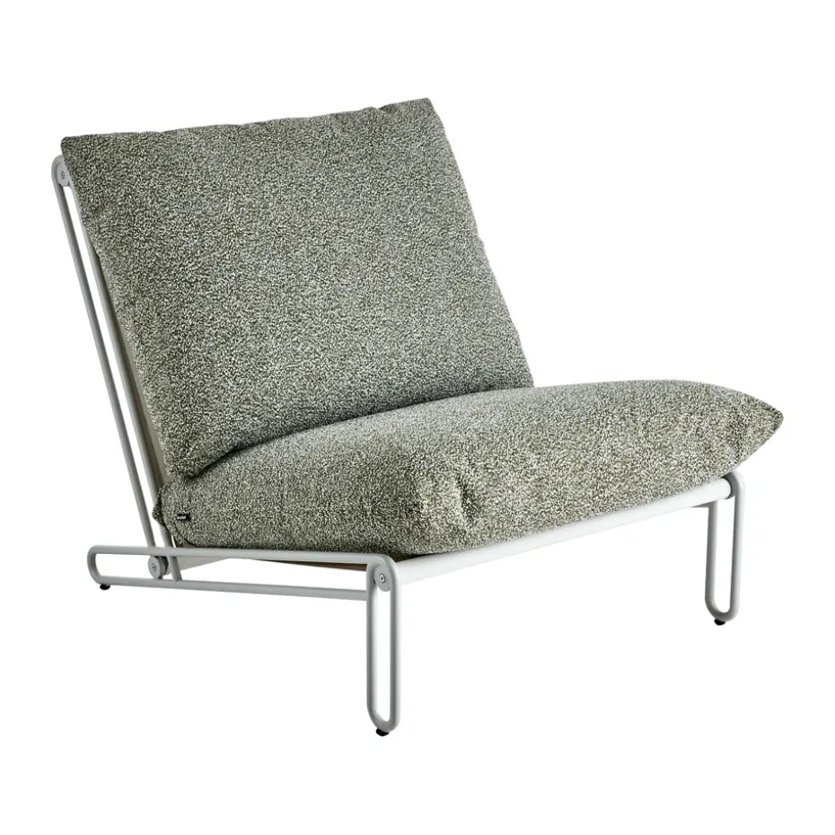 Butaca Lounge Blixt, Light grey-teddy verde