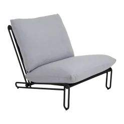 Butaca Lounge Blixt, Negro-sky grey