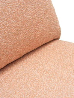 Butaca lounge Blixt, Pearl white-teddy orange