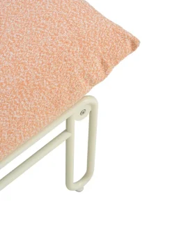 Butaca lounge Blixt, Pearl white-teddy orange