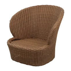 Butaca Lounge Coast swivel, Umber brown (Flat Weave)