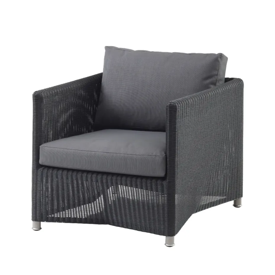 Butaca Lounge Diamond weave, Cane-Line Natté graphite