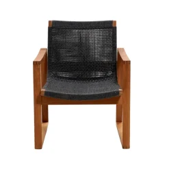 Butaca Lounge Endless, Dark grey, teakstativ