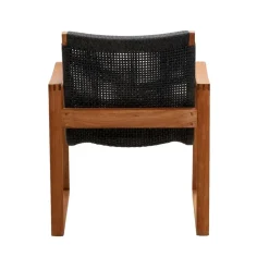 Butaca Lounge Endless, Dark grey, teakstativ