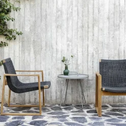 Butaca Lounge Endless, Dark grey, teakstativ