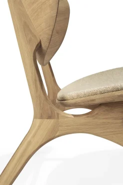 Butaca Lounge Eye, Roble, blanco roto