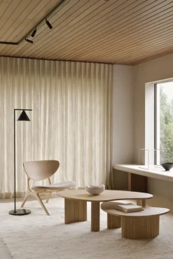 Butaca Lounge Eye, Roble, blanco roto