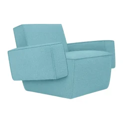 Butaca Lounge Hunk con reposabrazos, Icicle