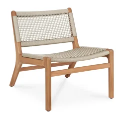 Butaca Lounge Jack outdoor teak, Beige