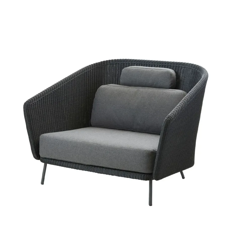 Butaca Lounge Mega, Graphic, incl. cojines grises