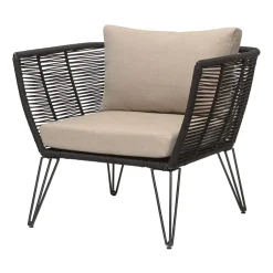 Butaca Lounge Mundo, Black-beige