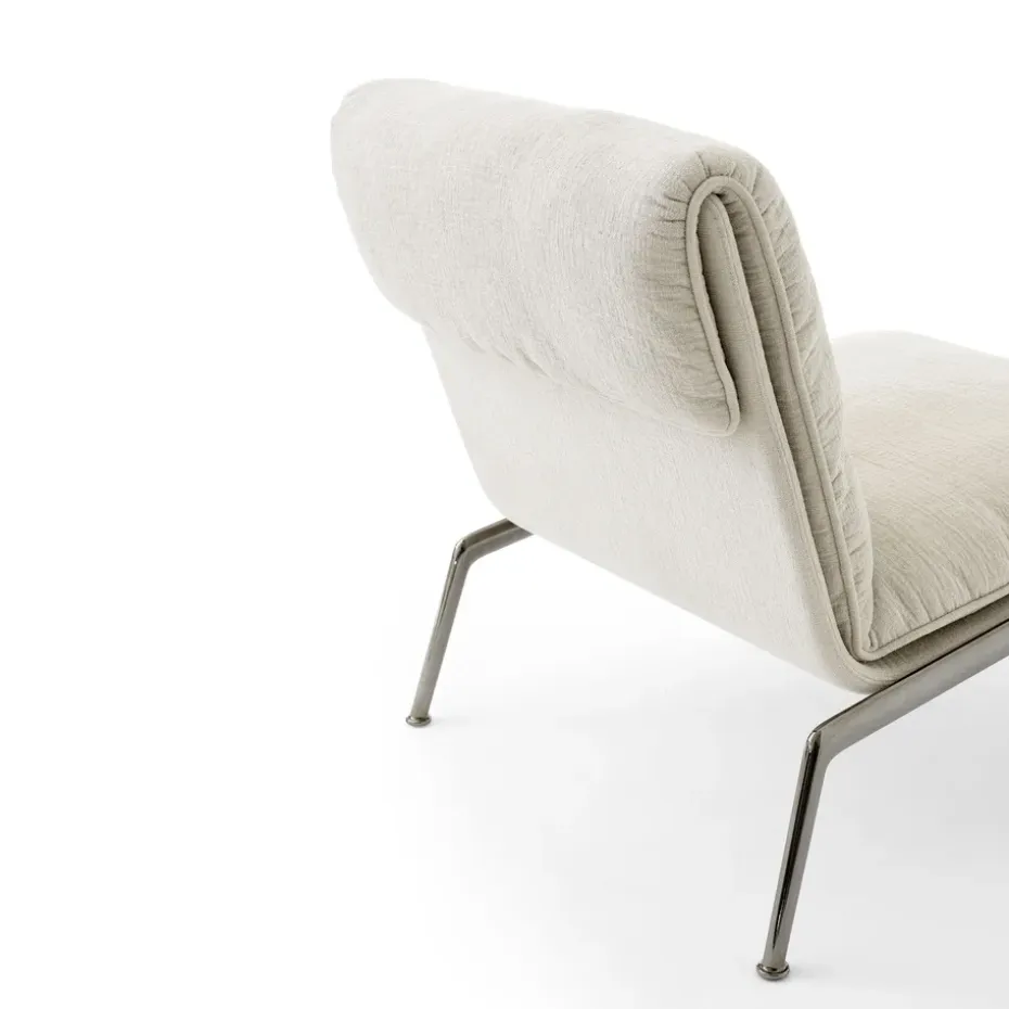 Butaca lounge Muno LN18, Dark chrome-Cifrado 0221