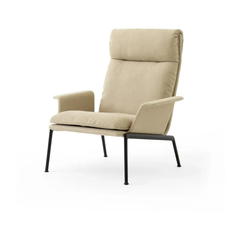 Butaca lounge Muno LN17 High back, Warm black-Clay 0007