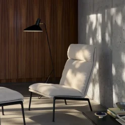 Butaca lounge Muno LN16 High back, Warm black-Cifrado 0221