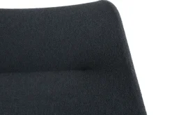 Butaca Lounge O2 Lounge Chair, Soft black-acero lacado negro