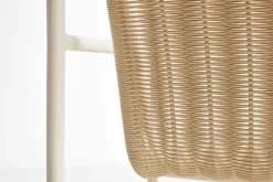 Butaca Lounge Palissade Cord Low, Cream white