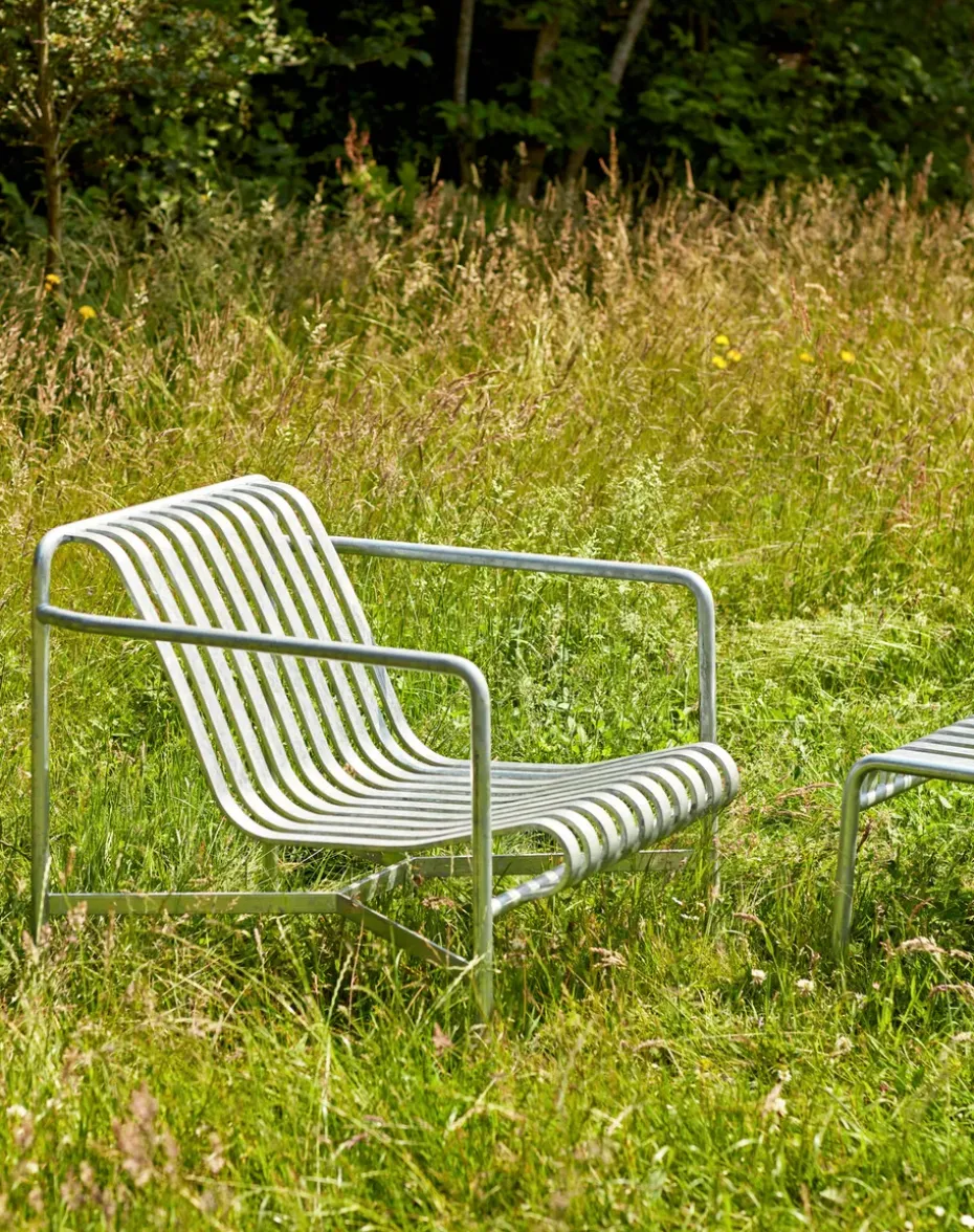 Butaca Lounge Palissade Low, hot galvanized