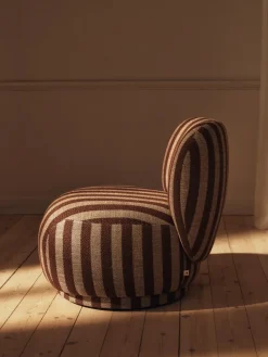 Butaca Lounge Rico lounge piccolo, Louisiana, Sand-chocolate