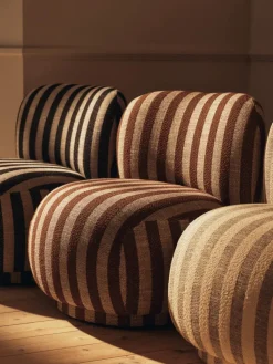 Butaca Lounge Rico lounge piccolo, Louisiana, Sand-chocolate