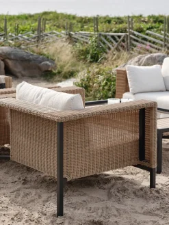 Butaca Lounge Shell, Teddy rice-negro