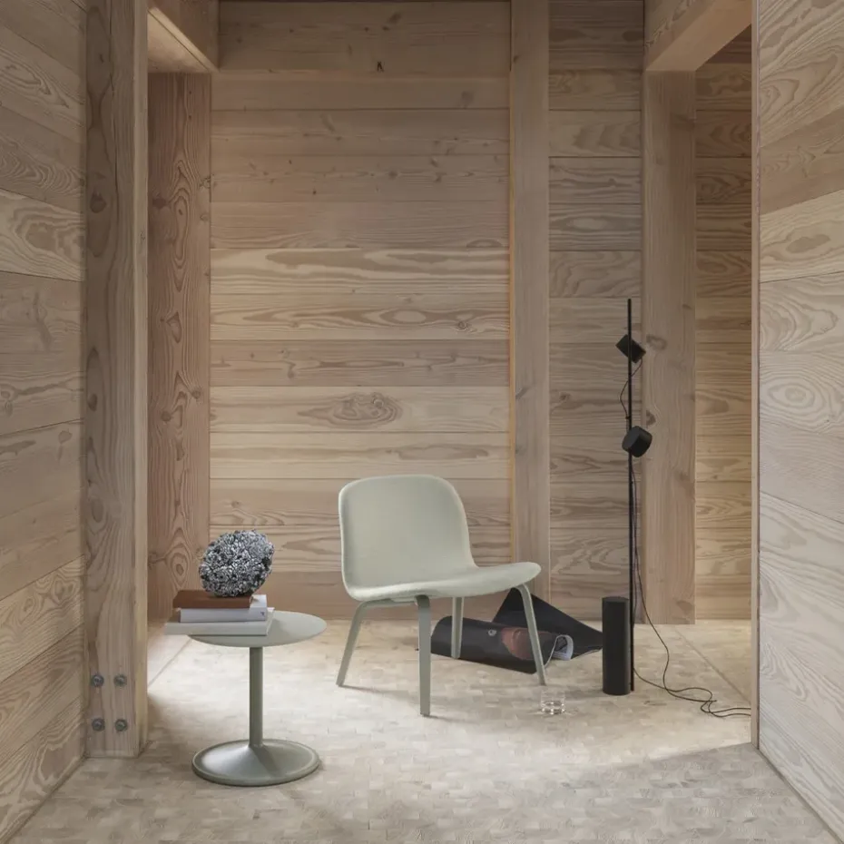 Butaca Lounge Visu asiento tapizado, Fiord 991-Oak