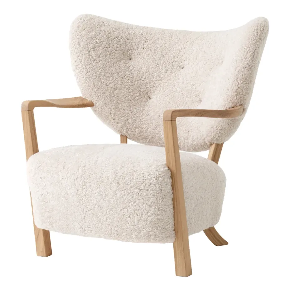 Butaca Lounge Wulff Lounge Chair ATD2, roble aceitado-Moonlight