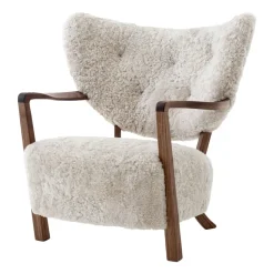 Butaca Lounge Wulff Lounge Chair ATD2, nogal aceitado-Moonlight