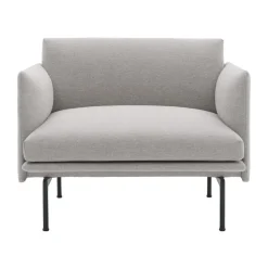 Butaca Outline chair tela, Clay 12-Black